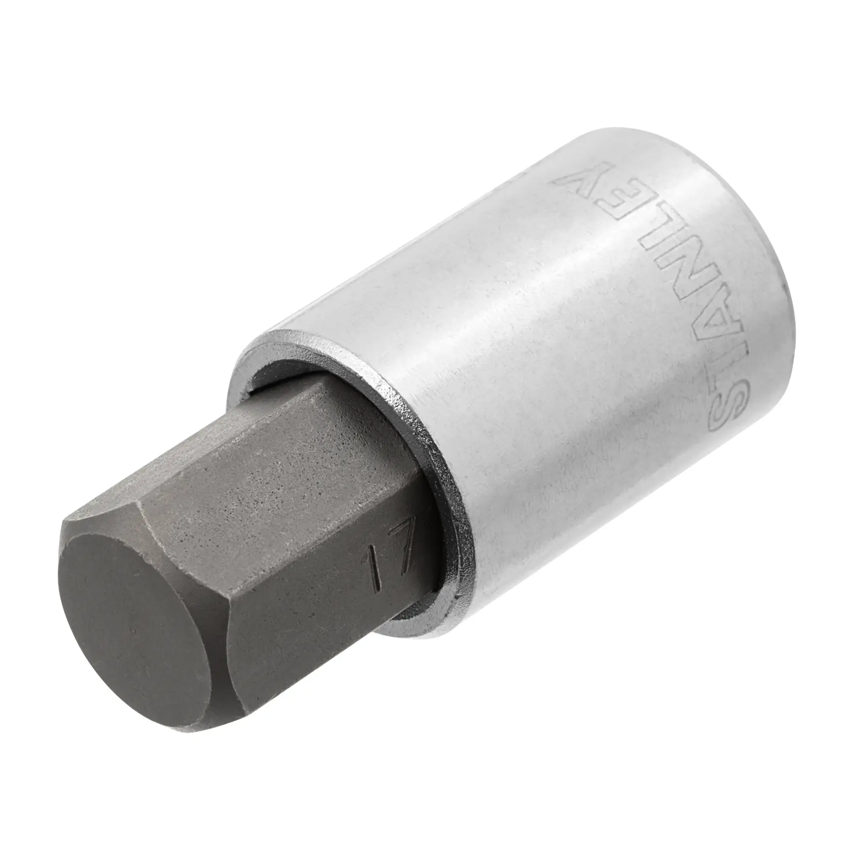 STANLEY 4-89-193 vaso punta hexagonal, metálico, vista lateral, con marca grabada y tamaño visible.