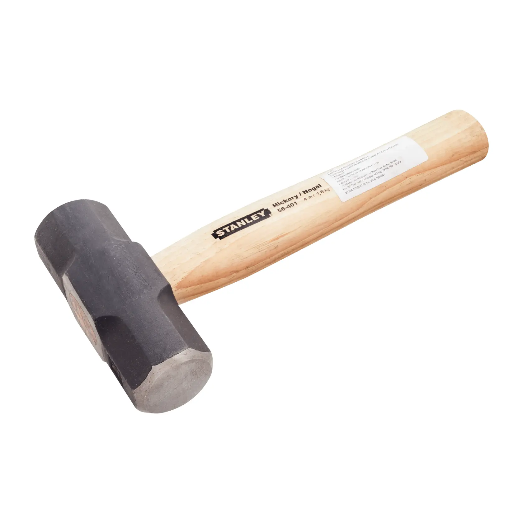 Martillo de golpe Stanley 56-401 con mango de madera, vista lateral en fondo blanco.