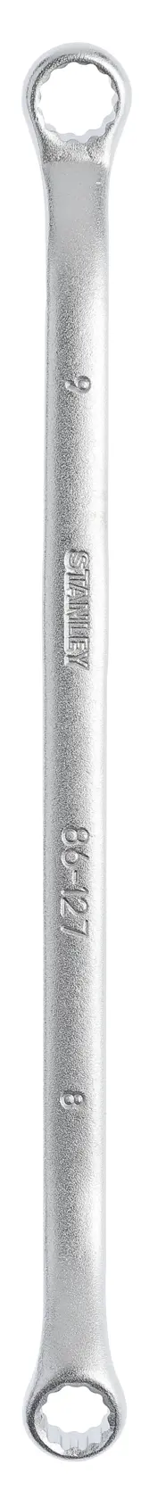 Llave de estrella STANLEY 86-127, acabado plateado, vista recta sobre fondo blanco.