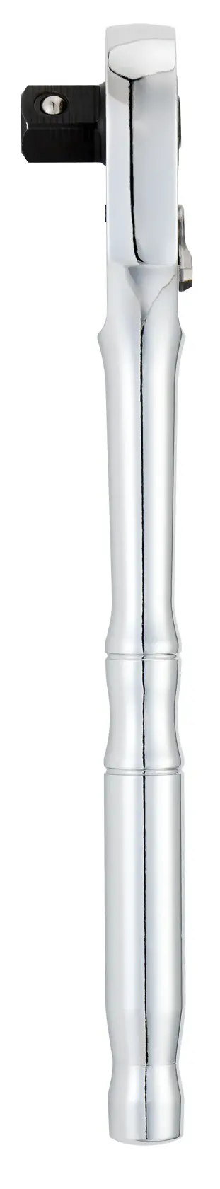 Llave de trinquete cromada STANLEY STMT17989-LA, vista frontal sobre fondo blanco.
