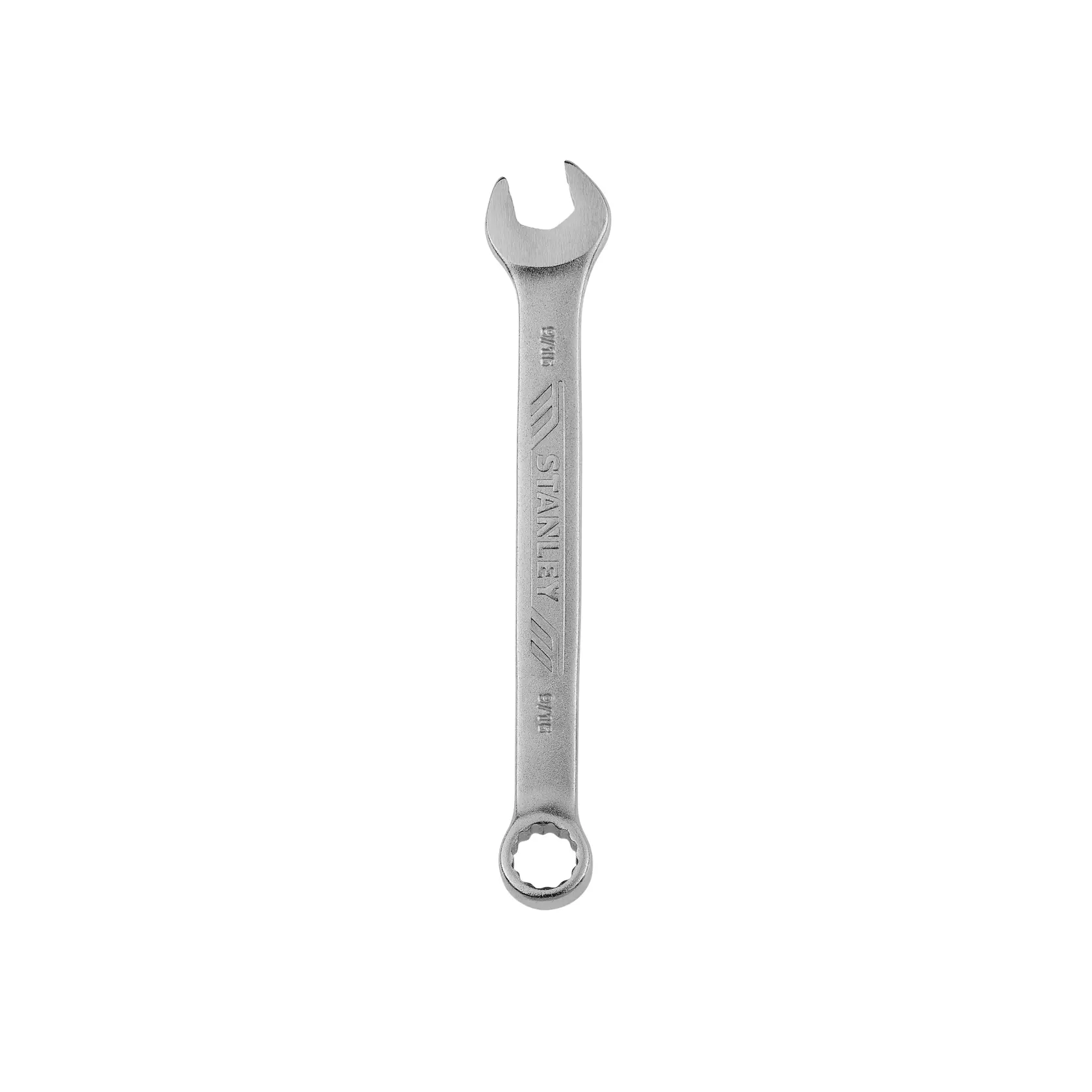 Llave combinada STANLEY STMT72834, acabado plateado, vista frontal, categoría herramienta fotografía.