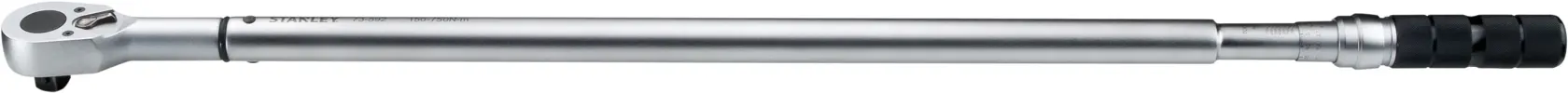 Llave de carraca telescópica plateada STANLEY STMT73592-840, categoría de herramienta, ángulo lateral sobre fondo blanco.
